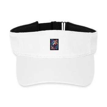 Cat_03 - Recycled Sun Visor Cap - white - Front