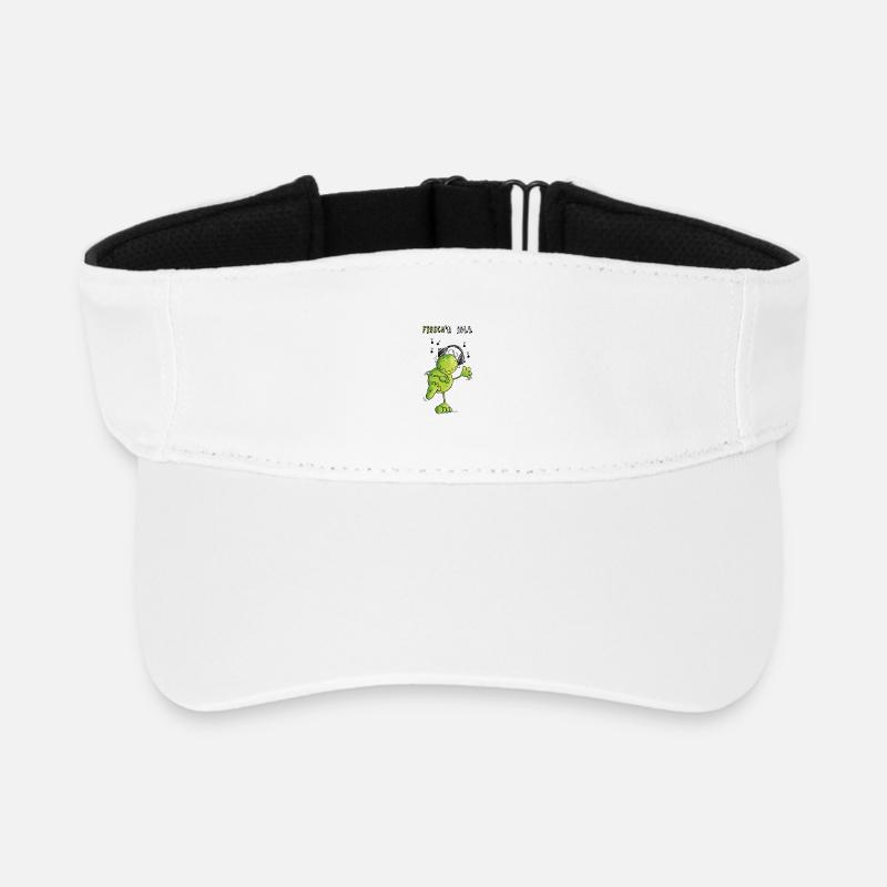 Frosch n' Roll - Recyceltes Visor Cap - Weiß