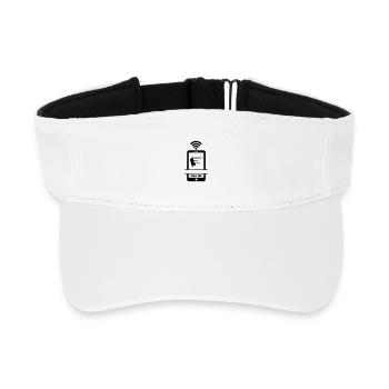 Call me phone plasterer - Recycled Sun Visor Cap - white - Front