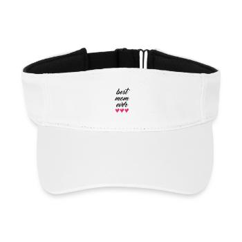 Beste Mutter aller Zeiten - Recyceltes Visor Cap - Weiß - Vorne