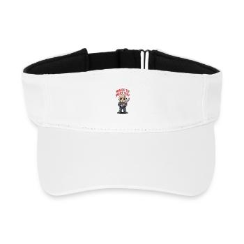 Couteau à votre rencontre - Vendredi 13 Mignon Chibi - Visière de sport recyclée - blanc - Devant