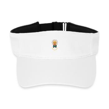 KEEP GROWING – Retro Sun & Mushroom Aesthetic Shirt - Recycled Sun Visor Cap - white - Front