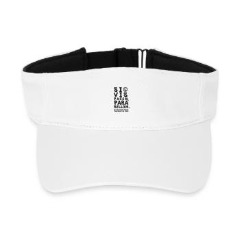 Si Vis Pacem, Para Bellum – Wenn du Frieden willst - Recyceltes Visor Cap - Weiß - Vorne
