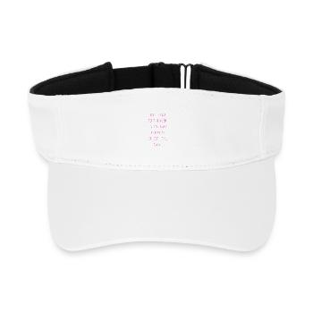 Pink success - Recycled Sun Visor Cap - white - Front