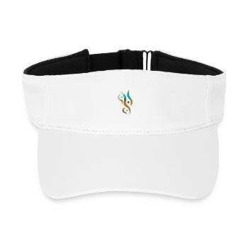 Yoga design_31 - Visière de sport recyclée - blanc - Devant
