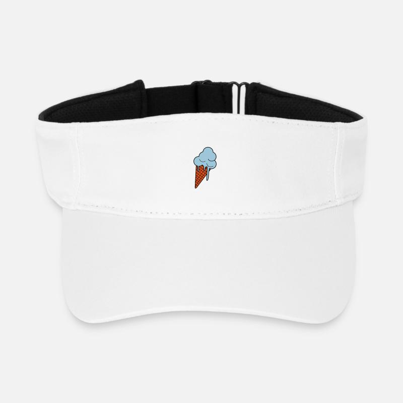 Schmelzendes Eis - Recyceltes Visor Cap - Weiß