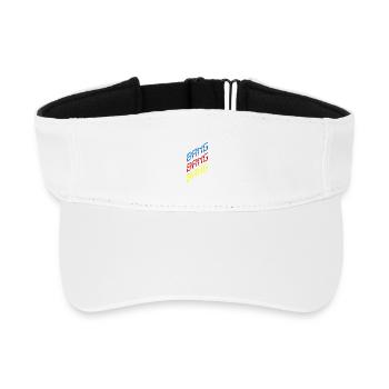 Bang Bang Bang – Party, Musik & Club Vibes - Recyceltes Visor Cap - Weiß - Vorne