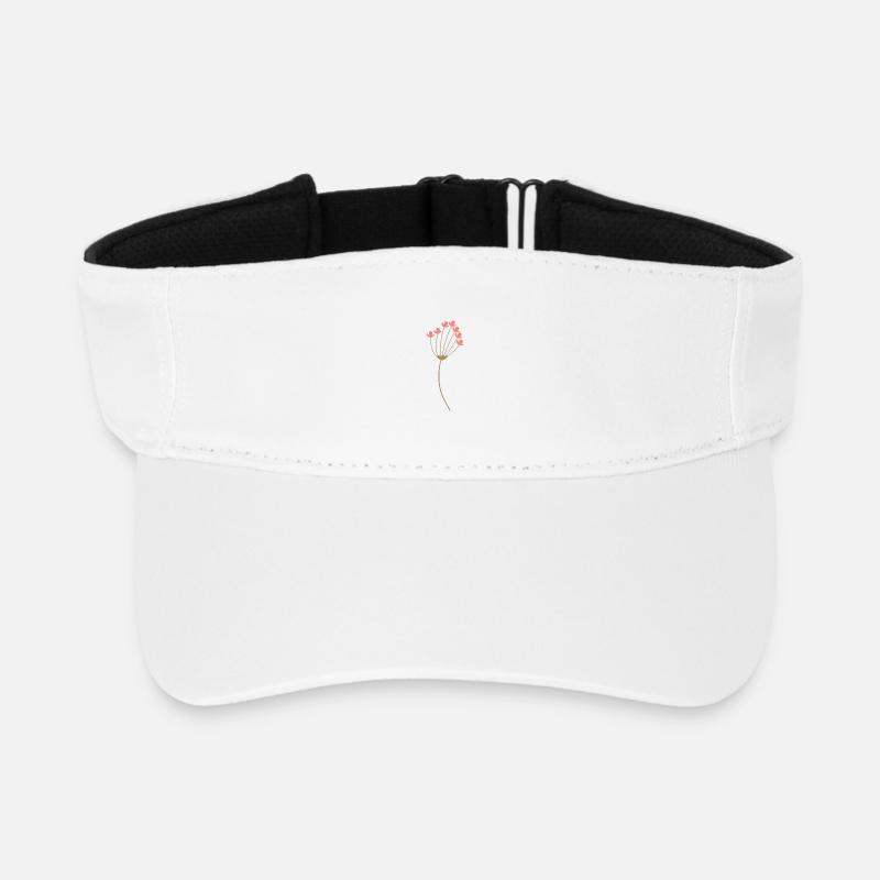Fleur - Visière de sport recyclée - blanc