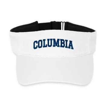 Columbia University Arch - Recycled Sun Visor Cap - white - Front