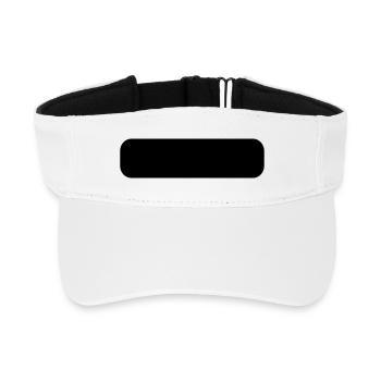 Abgerundetes Rechteck - Recyceltes Visor Cap - Weiß - Vorne
