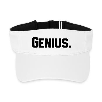 Genius - Recycled Sun Visor Cap - white - Front