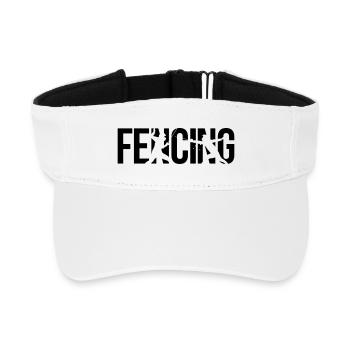 Fechten fencing - Recyceltes Visor Cap - Weiß - Vorne