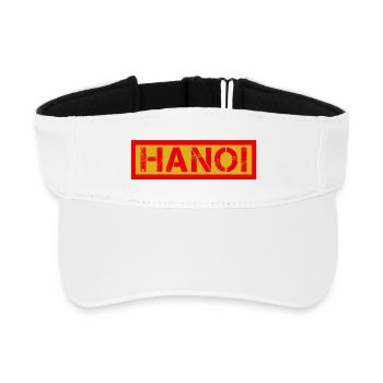 I-HANOI Verwittertes Logo - Recyceltes Visor Cap - Weiß - Vorne
