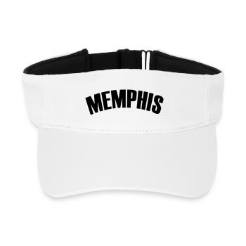 memphis shirt - Recyceltes Visor Cap - Weiß - Vorne