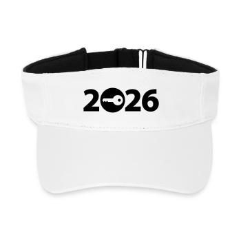 Client 2026, locksmith 2026 - Recycled Sun Visor Cap - white - Front
