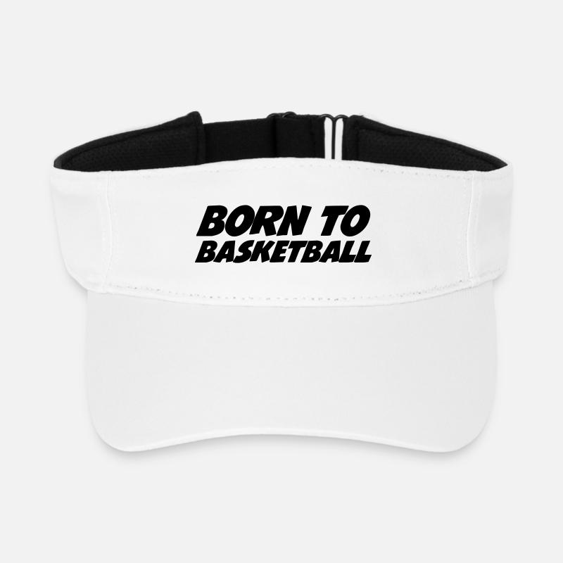 Geboren für Basketball - Recyceltes Visor Cap - Weiß