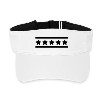 sterne_symbol - Visière de sport recyclée - blanc - Devant