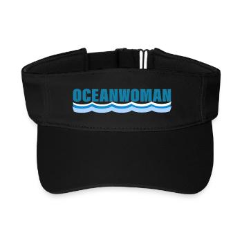 FEMME OCÉAN - Visière de sport recyclée - noir - Devant