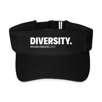 Diversity - Recycled Sun Visor Cap - black - Front