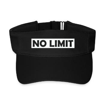 no_limit - Visière de sport recyclée - noir - Devant