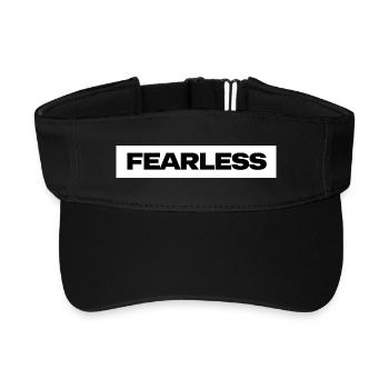 Fearless Statement Typo - Recycled Sun Visor Cap - black - Front