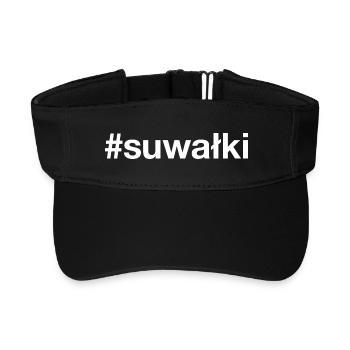 SUWALKI Poland Polska Polen - Recycled Sun Visor Cap - black - Front
