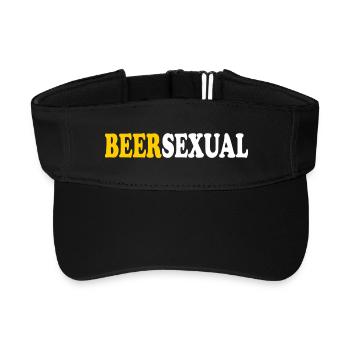 beersexual - Recyceltes Visor Cap - Schwarz - Vorne