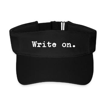 Schreib weiter - Recyceltes Visor Cap - Schwarz - Vorne