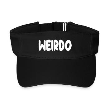 Verrückte - Recyceltes Visor Cap - Schwarz - Vorne