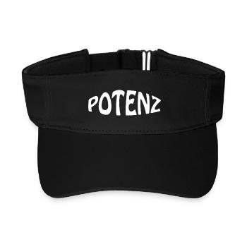 POWER - Recycled Sun Visor Cap - black - Front