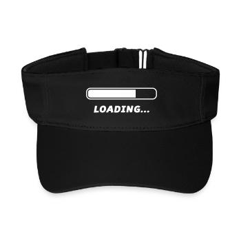 Loading - Recyceltes Visor Cap - Schwarz - Vorne