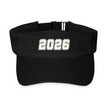 2026 - Visière de sport recyclée - noir - Devant