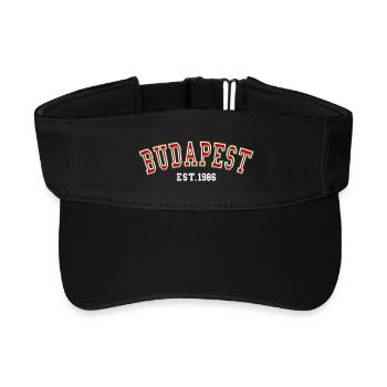 Budapest, gegründet 1986 - Recyceltes Visor Cap - Schwarz - Vorne