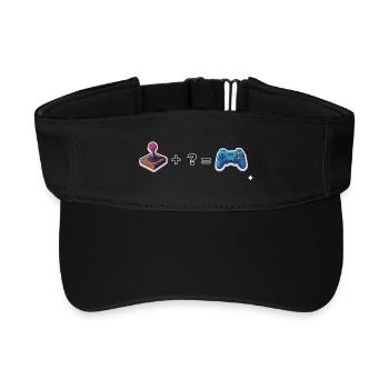Joystick rétro rencontre manette - Visière de sport recyclée - noir - Devant