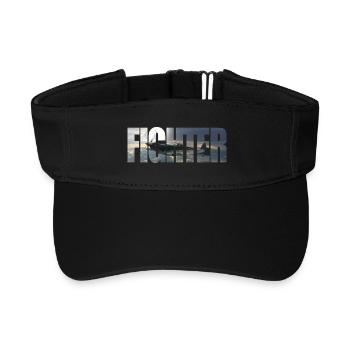 Fighter Spitfire - Recycled Sun Visor Cap - black - Front