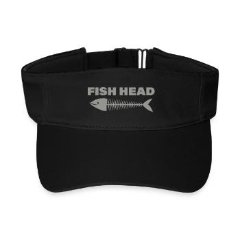 FISH HEAD - Recyceltes Visor Cap - Schwarz - Vorne