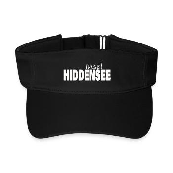 HIDDENSEE - Recyceltes Visor Cap - Schwarz - Vorne
