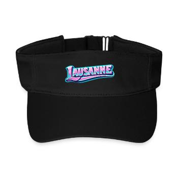 Lausanne - Recyceltes Visor Cap - Schwarz - Vorne