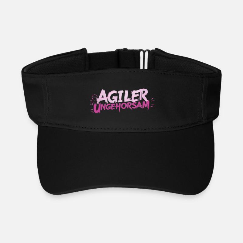 Désobéissance Agile - Déclaration - Visière de sport recyclée - noir