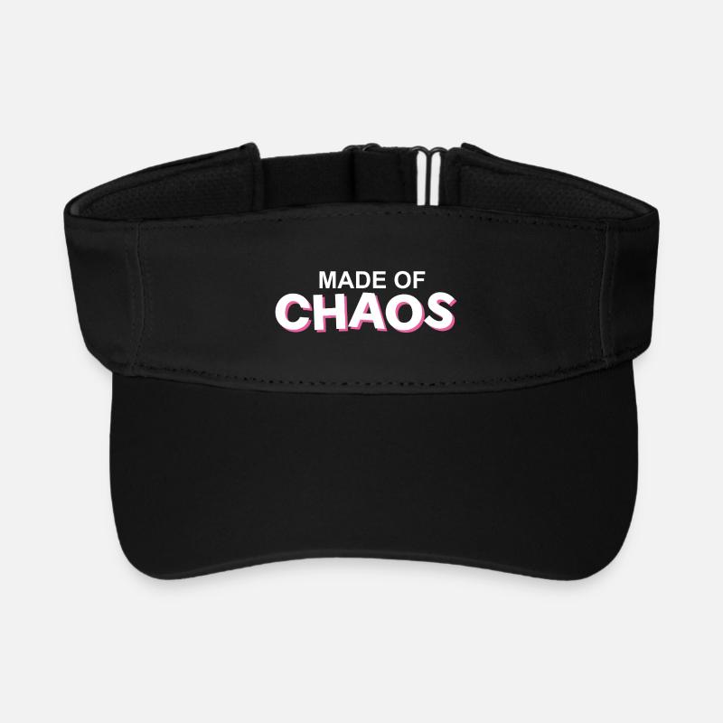 Hergestellt aus Chaos Pink Akzent - Recyceltes Visor Cap - Schwarz