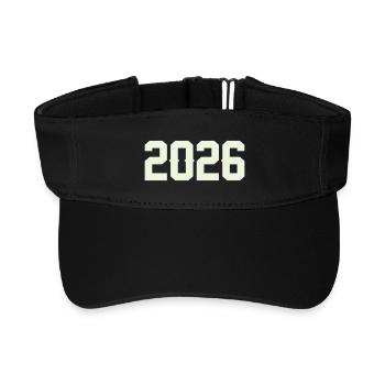 2026 - Visière de sport recyclée - noir - Devant