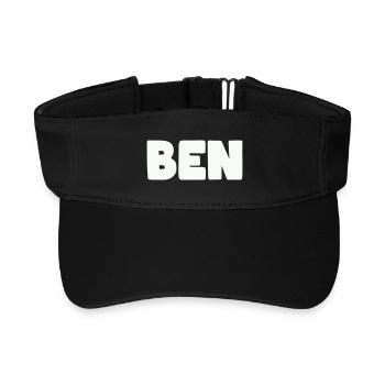 Nom Ben - Visière de sport recyclée - noir - Devant