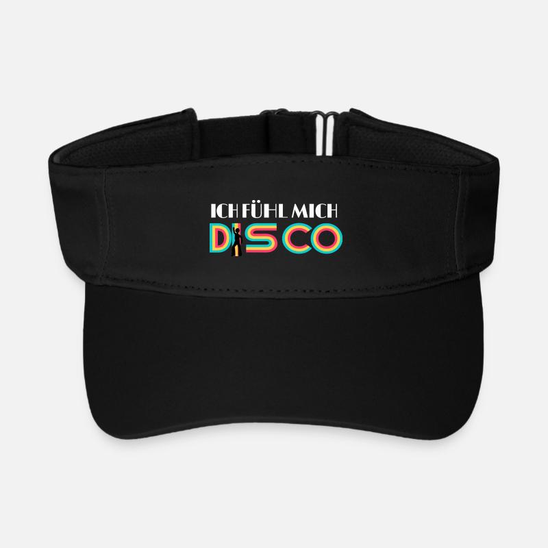 JE ME SENS DISCO, - Visière de sport recyclée - noir