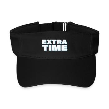 EXTRA TIME - Recycled Sun Visor Cap - black - Front