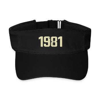 Jubilee 1981 - Recycled Sun Visor Cap - black - Front