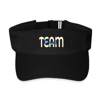 Team Bridal Wedding - Recycled Sun Visor Cap - black - Front