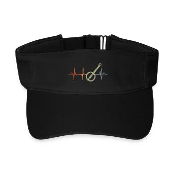 Banjo Herzlinie - Recyceltes Visor Cap - Schwarz - Vorne