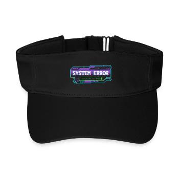 Erreur système – coffee.exe non trouvée - Visière de sport recyclée - noir - Devant