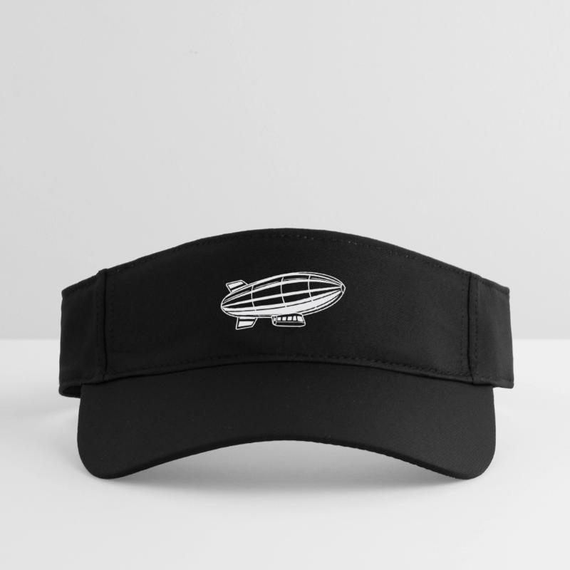 Silhouette de dirigeable Zeppelin Visière de sport recyclée