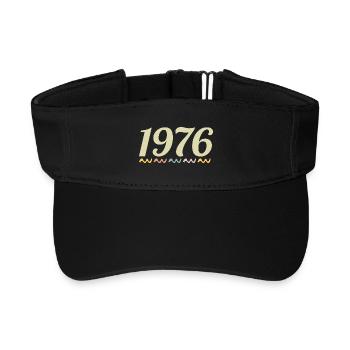 1976 - Recycled Sun Visor Cap - black - Front